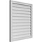 Ekena Millwork Vertical Surface Mount PVC Gable Vnt: Non-Functional, w/2"W x 1-1/2"H, Brickmould Frame, 30"W x 34"H GVPVE30X3402SN - alternate 5